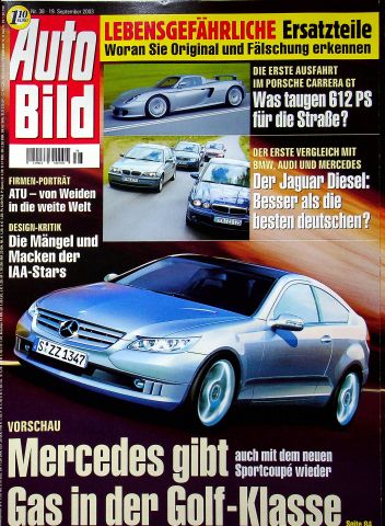 Deckblatt Auto Bild (38/2003)